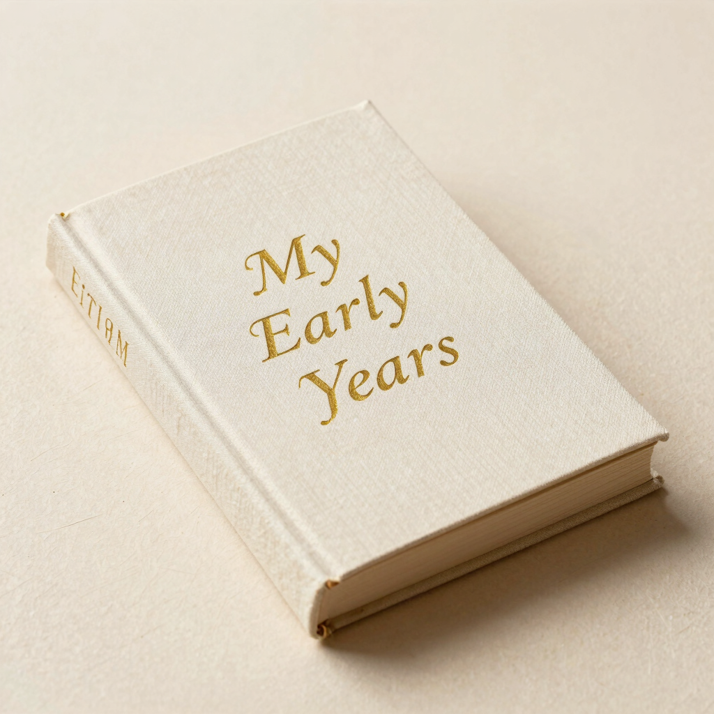 Linen Childhood Milestone Journal