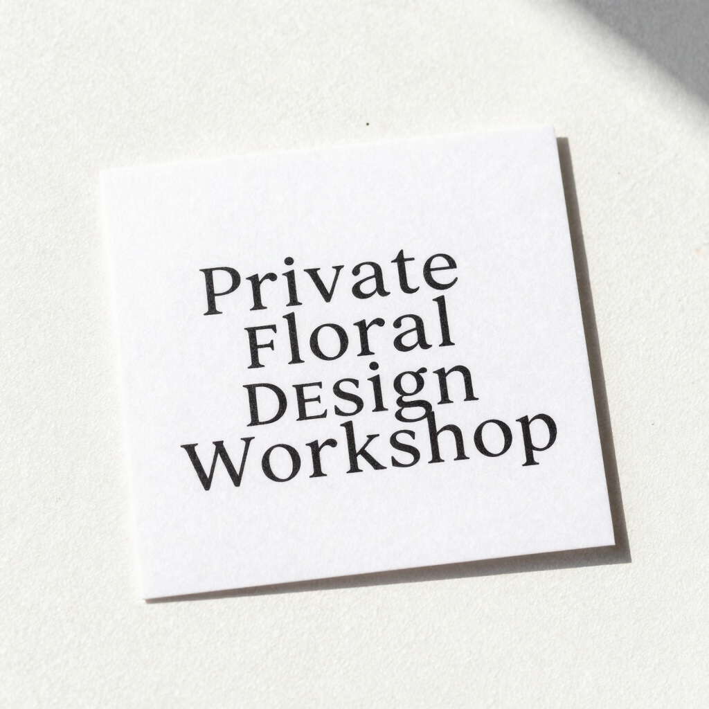 Avant-Garde Floral Design Workshop