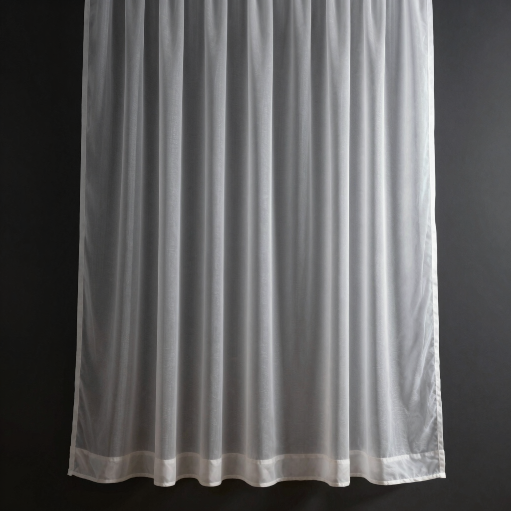 Mist Grey Sheer Voile Panel