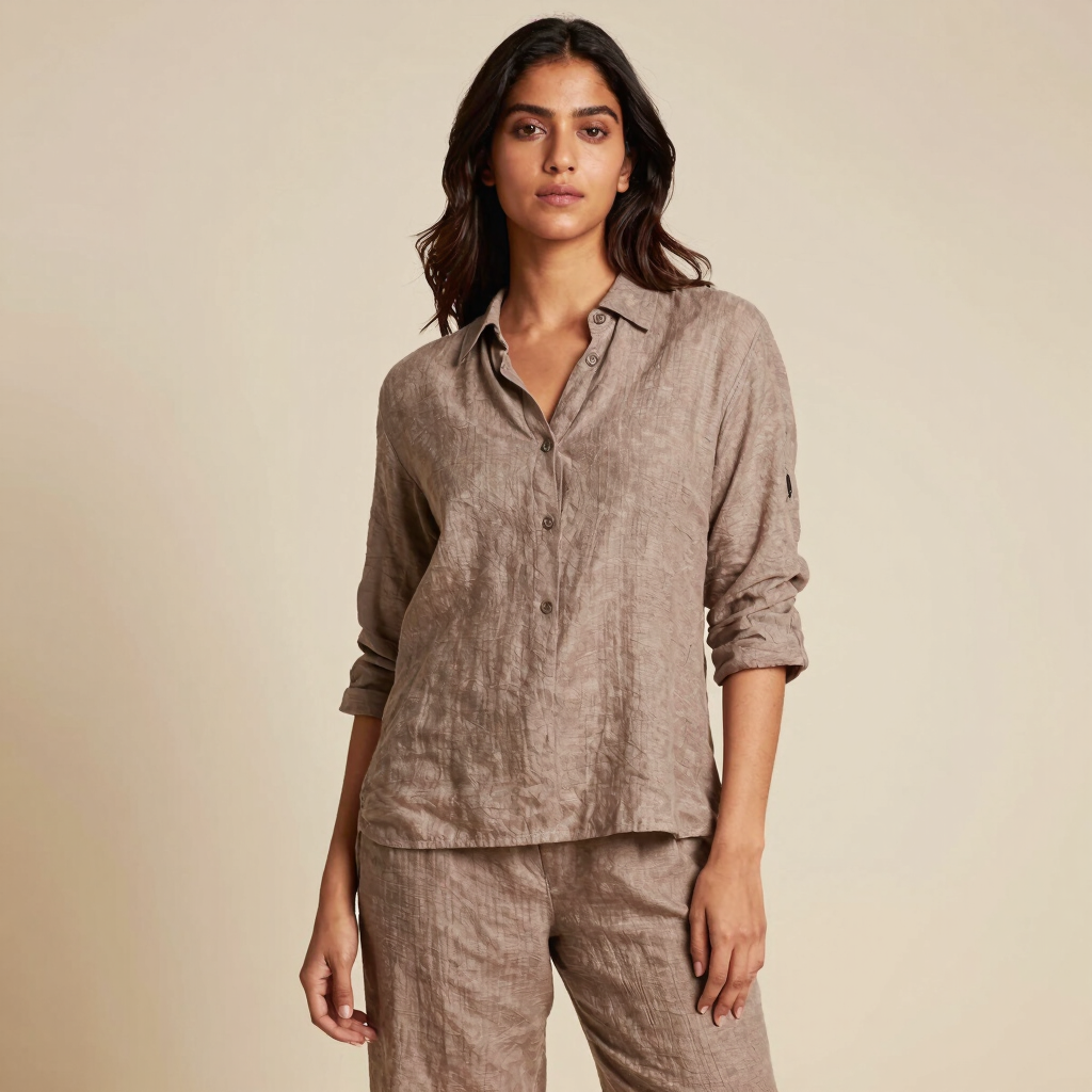 Mocha Taupe Linen Co-ord