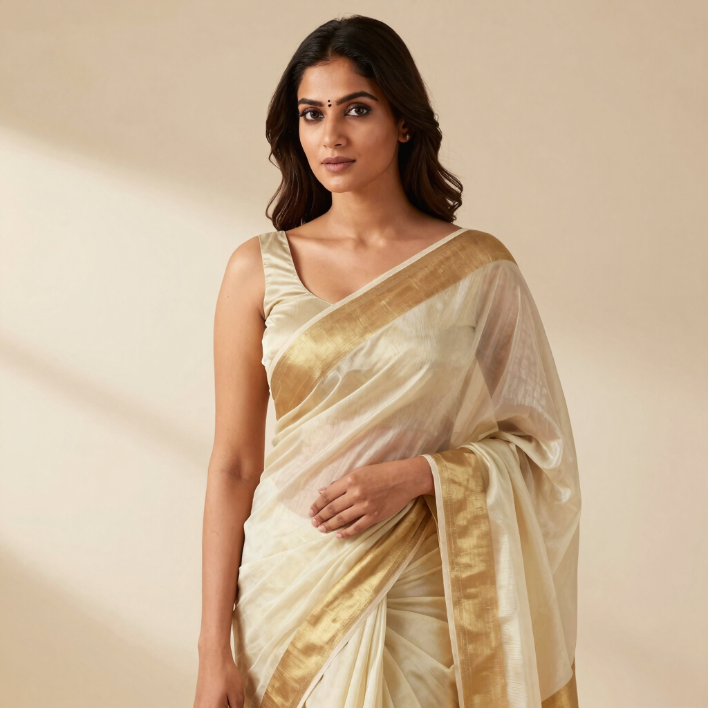 Swarna Zari Organza Saree