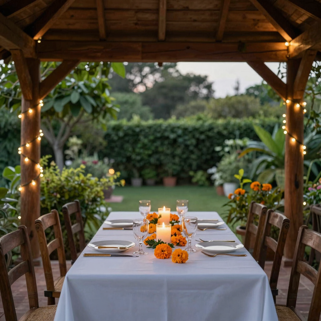 Private Gazebo Candlelit Dinner