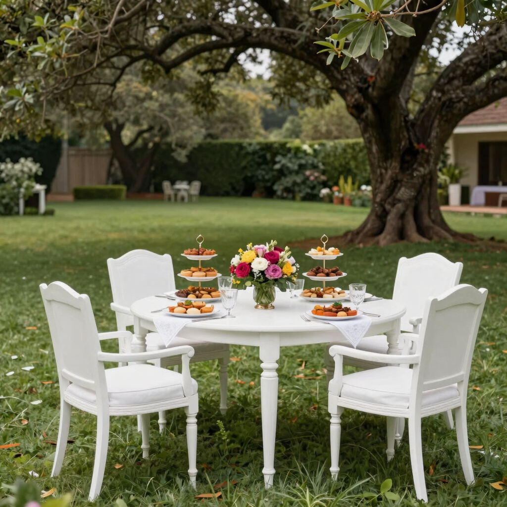 Evening Lawn Social Gathering