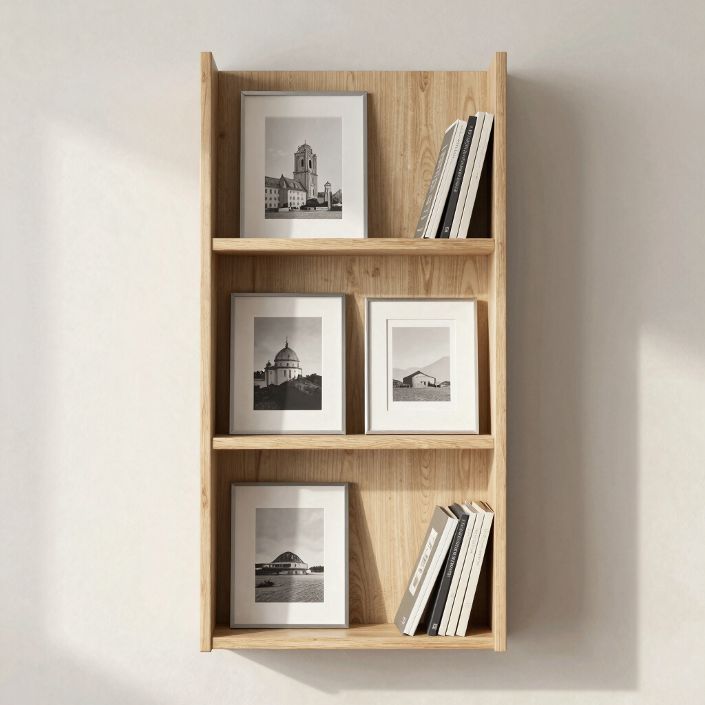 Tove Tall Wall Ledger Shelf