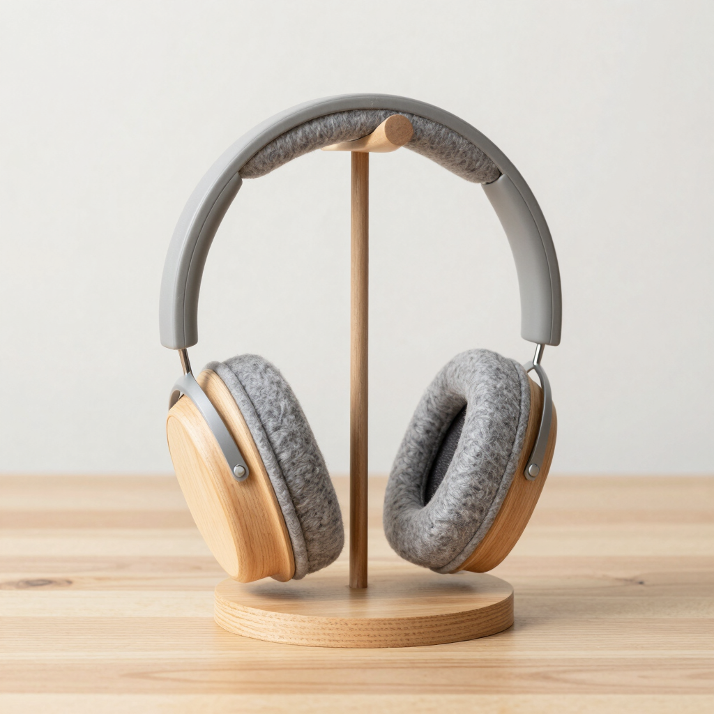 Nils Wood Tabletop Tech Stand