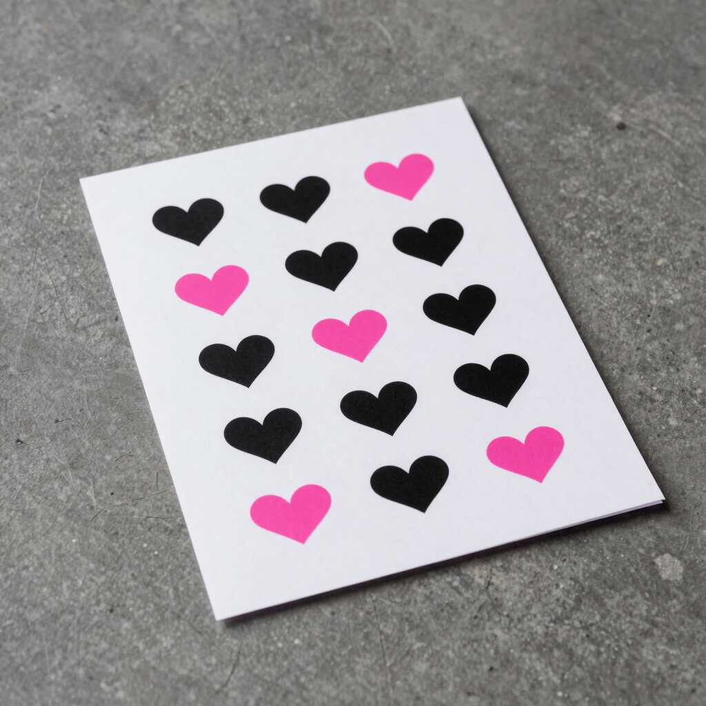 Patrón PDF Mini Brutalist Heart