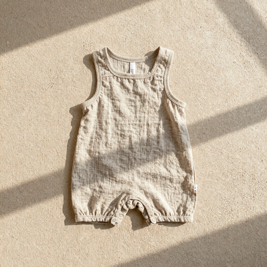 Little Soline Linen Romper