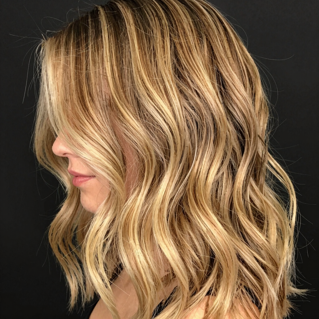 Full Balayage & Liquid Gold Gloss
