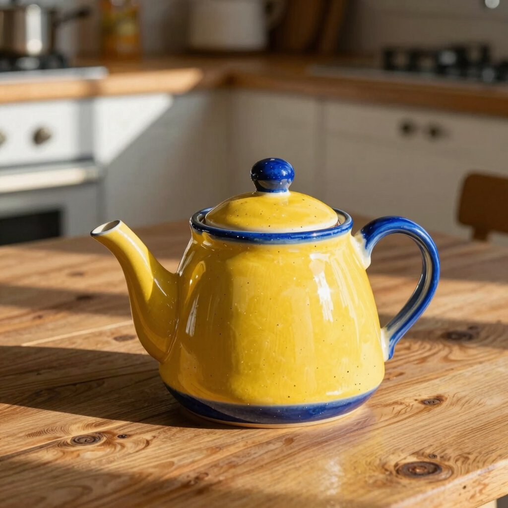 Sunrise Speckled Teapot