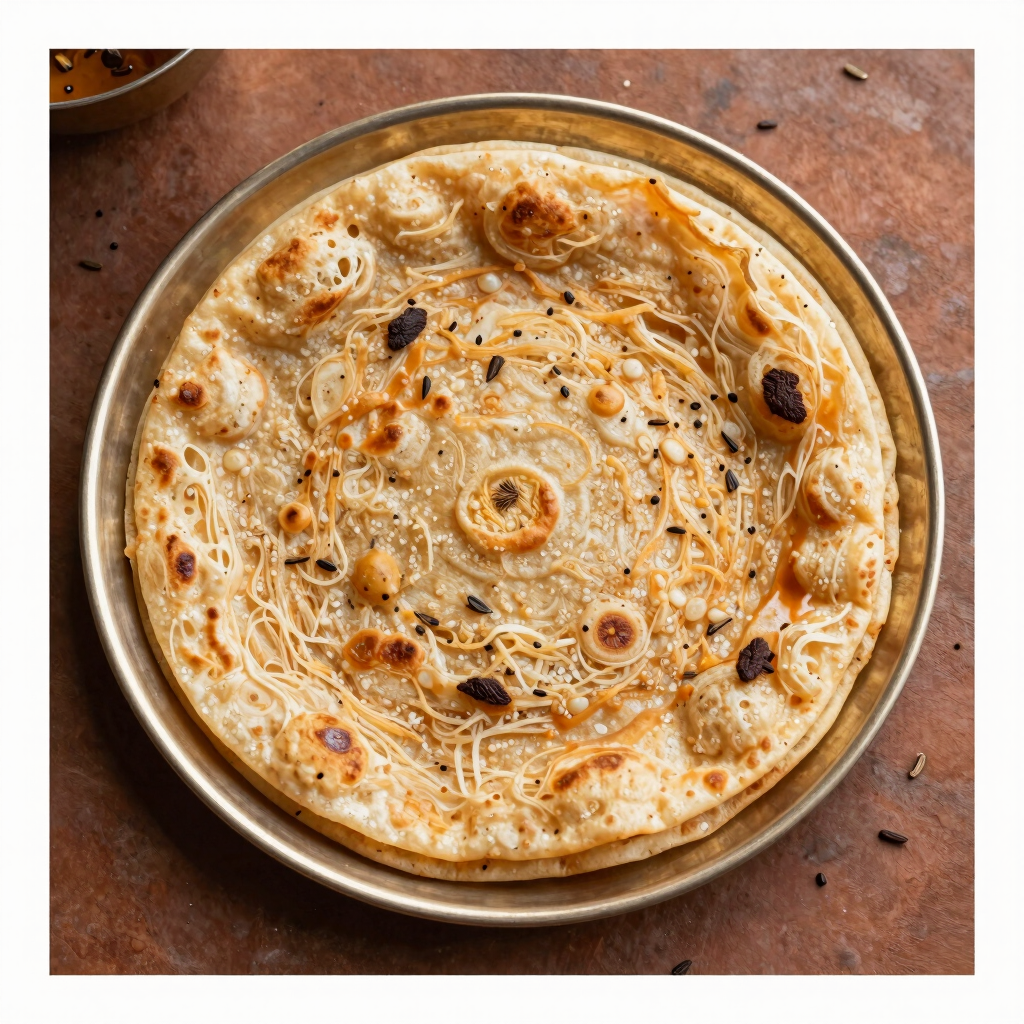 Layered Ajwain Paratha Pair