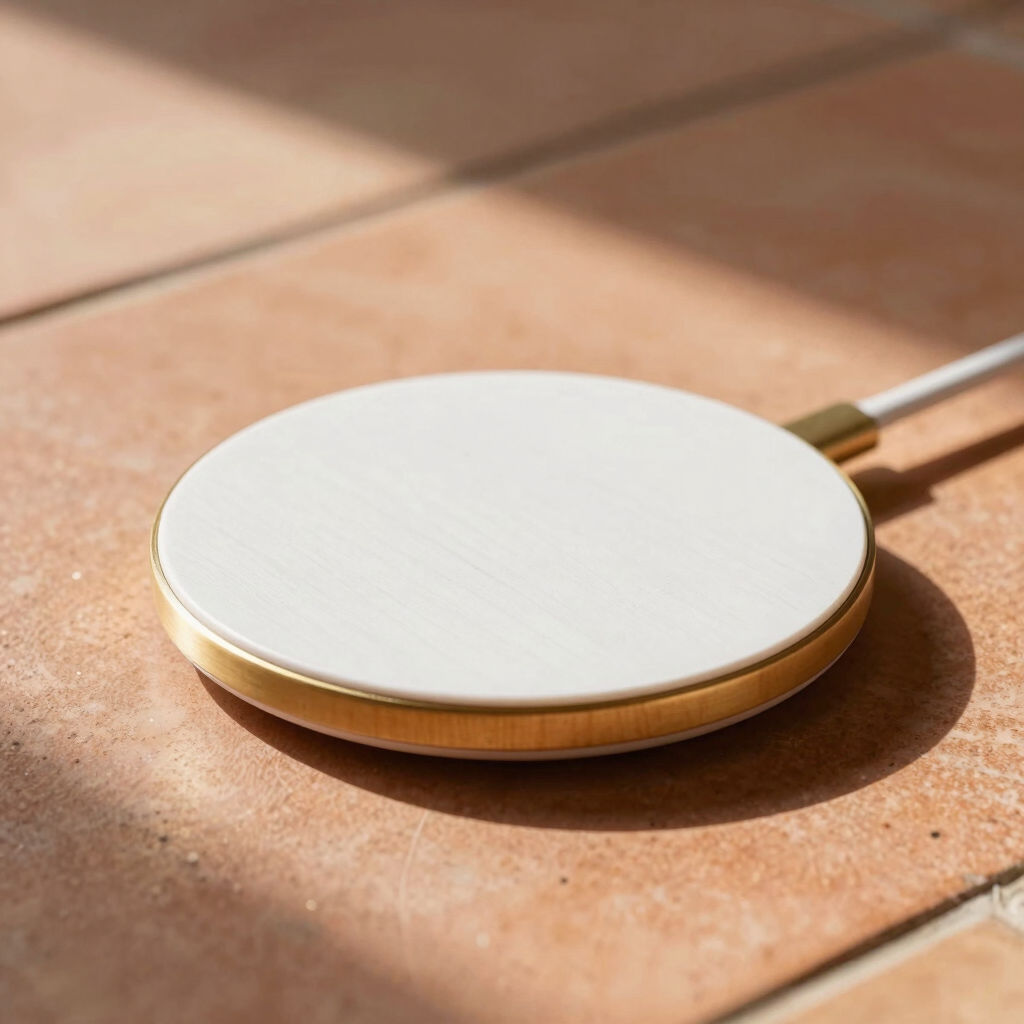Oak & Brass Wireless Charger