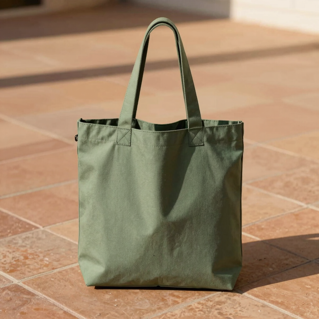 Sage Canvas Utility Tote