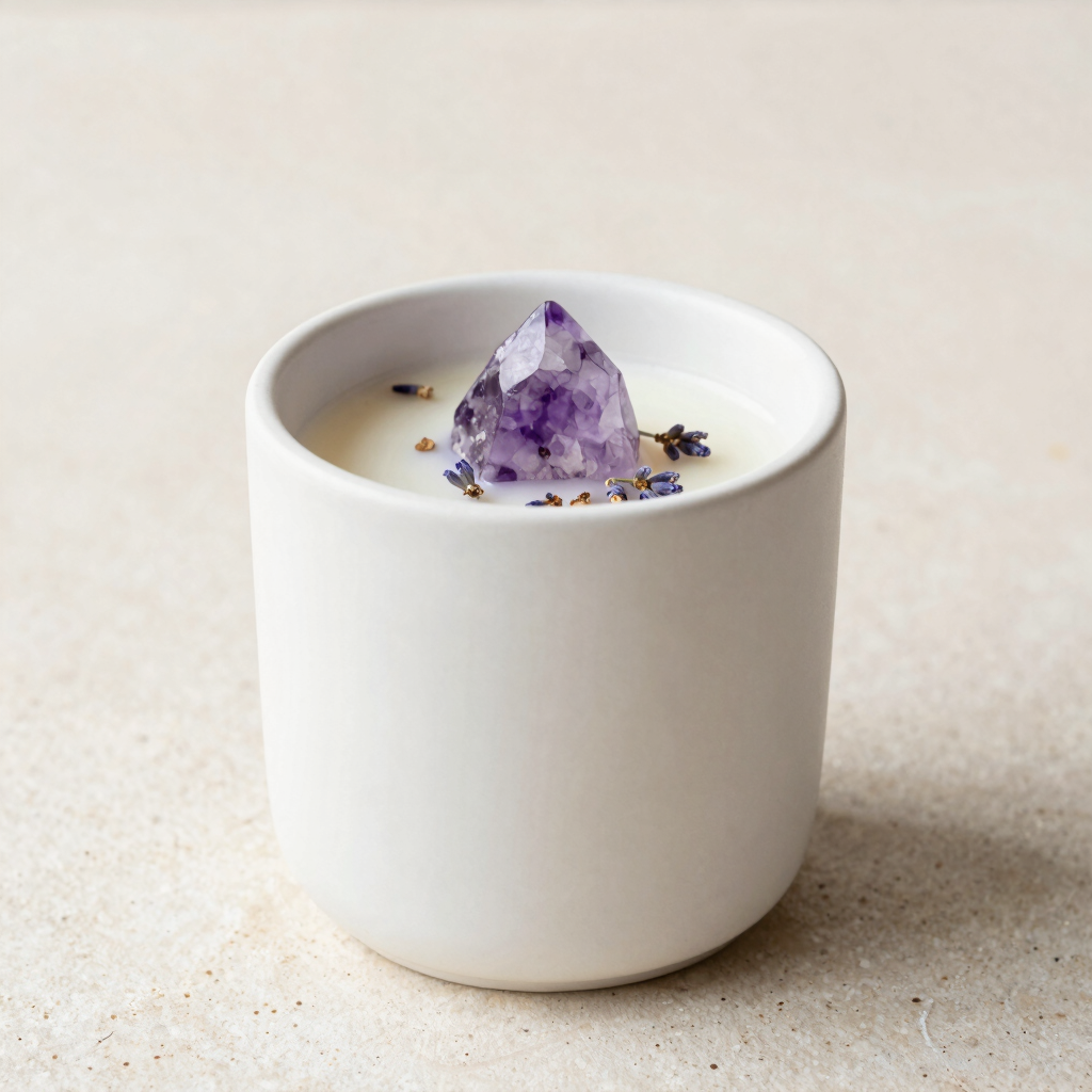 Vela Intencionada de Lavanda y Amatista