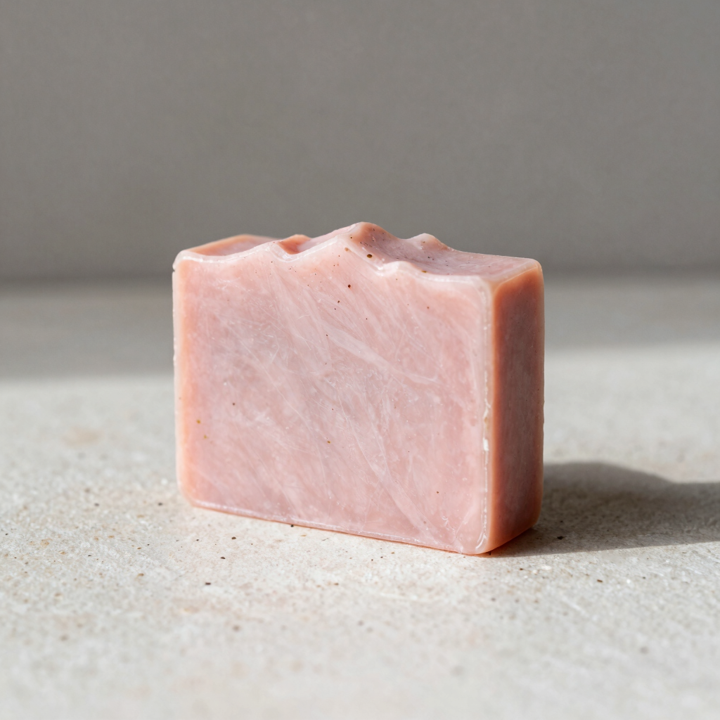 Jabón Exfoliante de Arcilla Rosa y Rosa Mosqueta