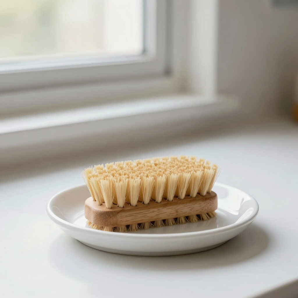 Ergonomic Beechwood Dish Brush Set