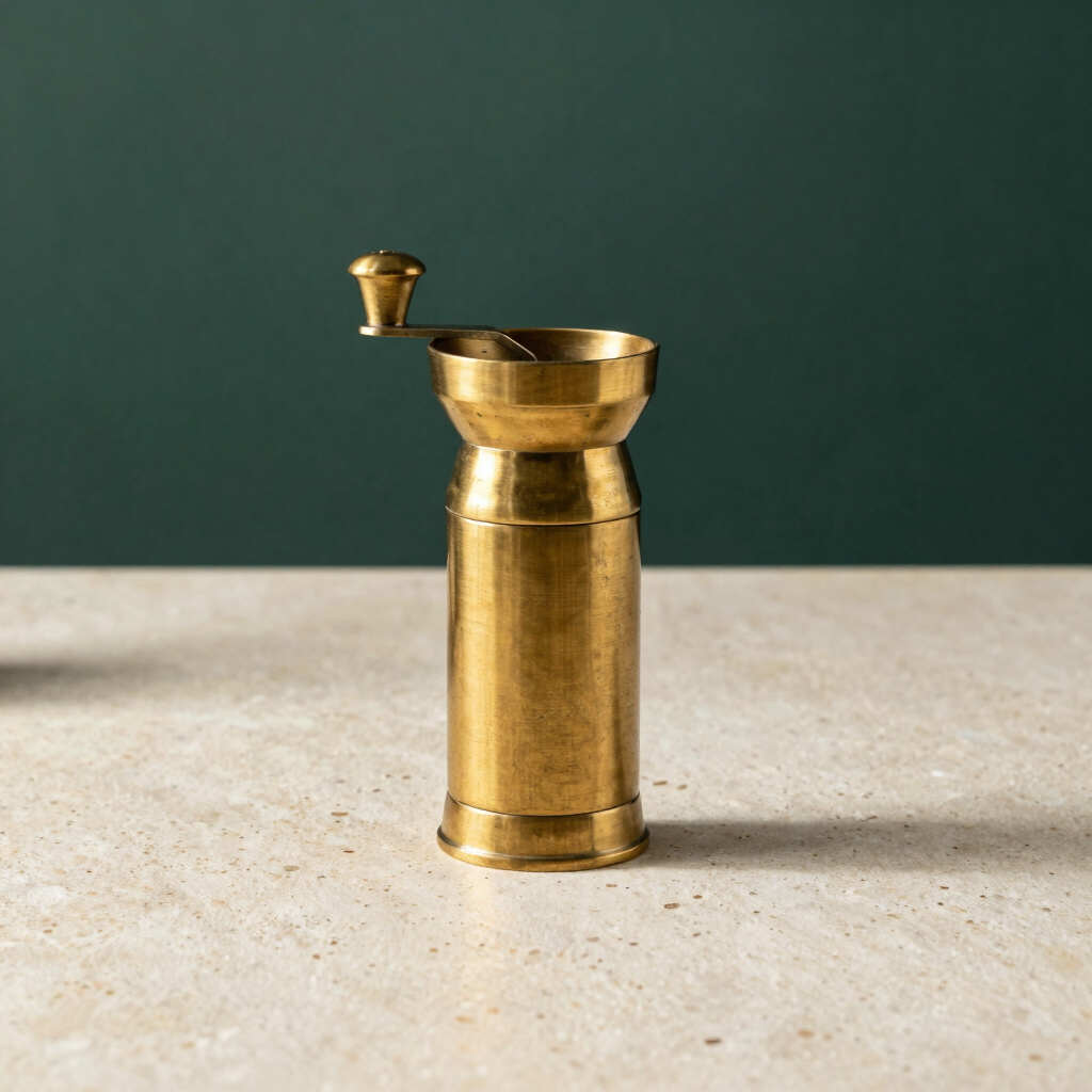 Brass Herbal Grinder & Dish
