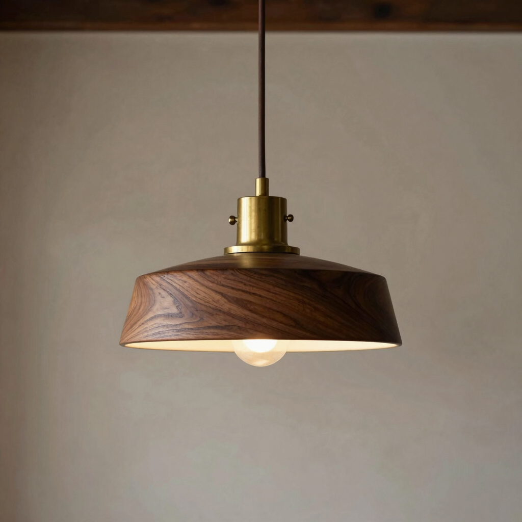 Soren Walnut Mid-Century Pendant