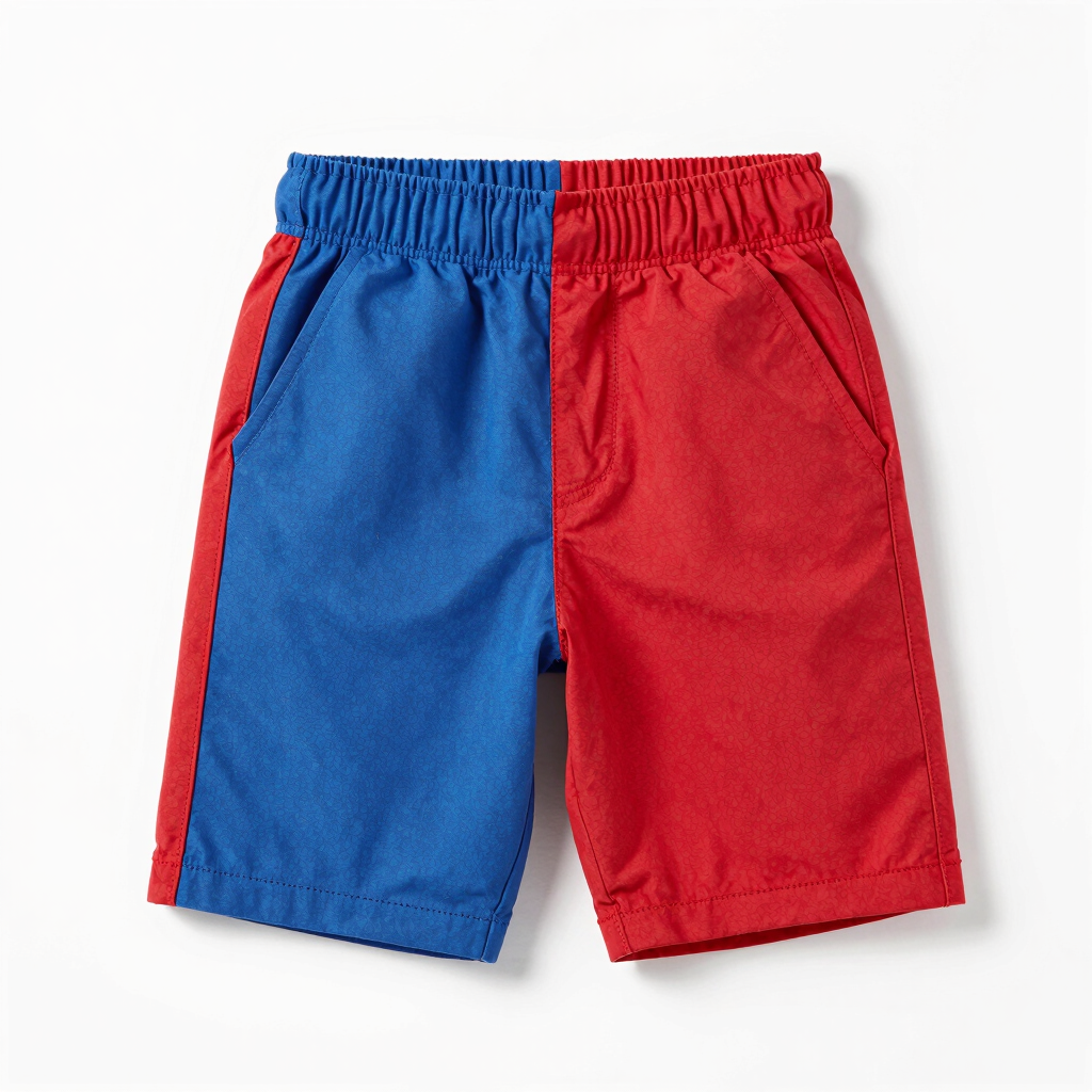 Geometric Twill Shorts
