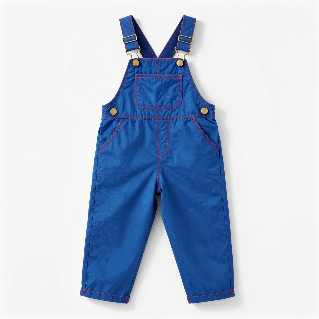 Cobalt Blue Canvas Overalls