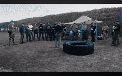 an abstract photo of a curved building with a blue sky in the background