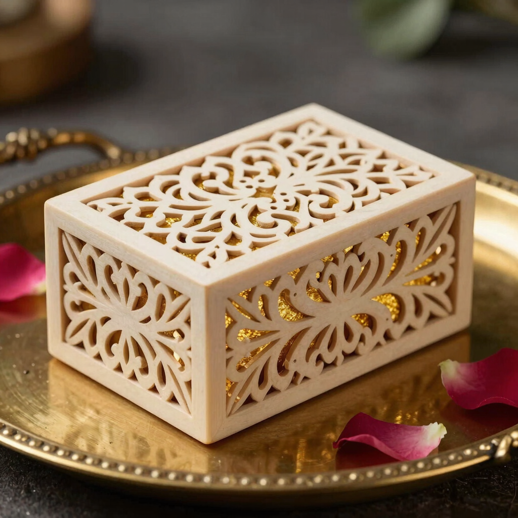 Golden Filigree Shagun Gift Box