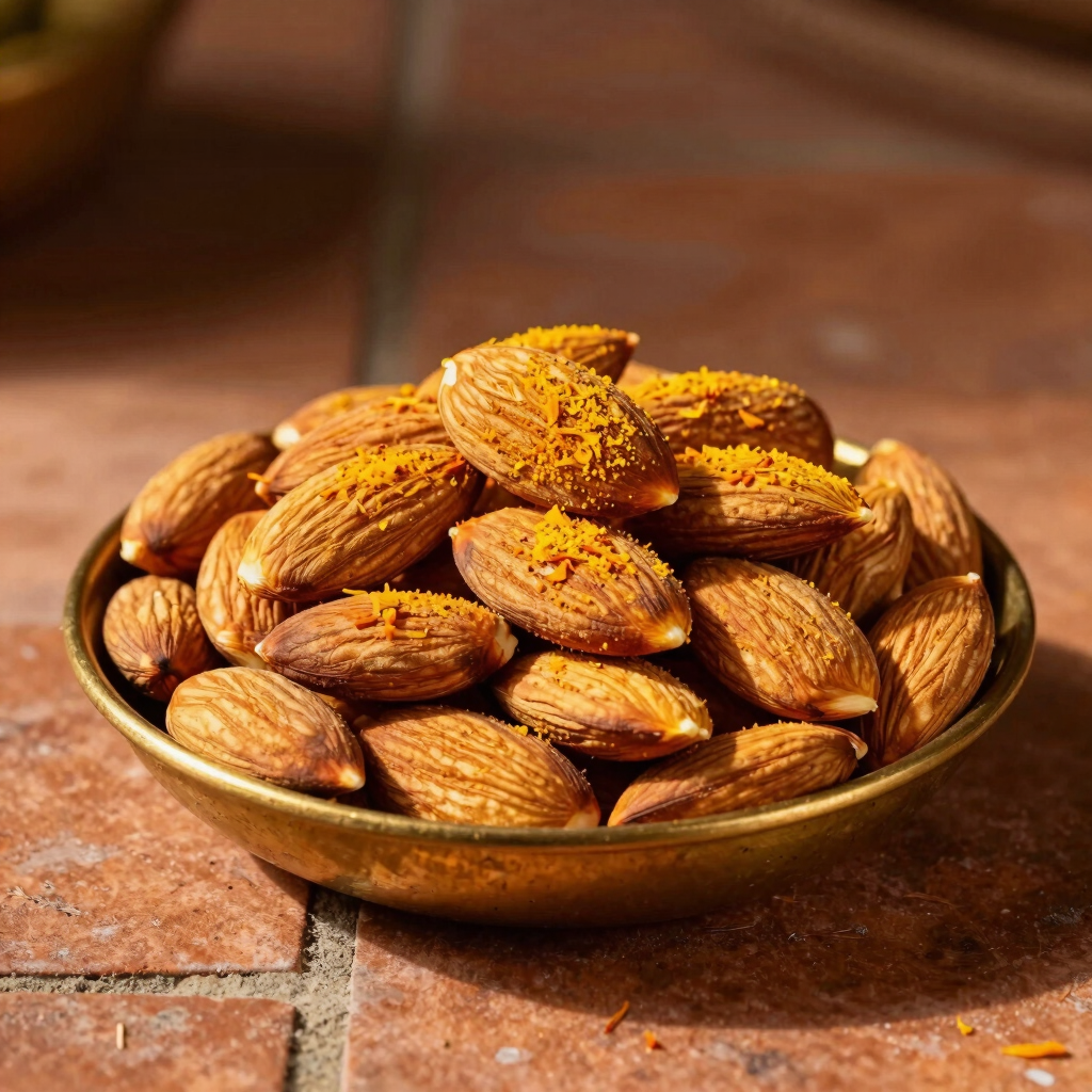 Golden Saffron Almonds