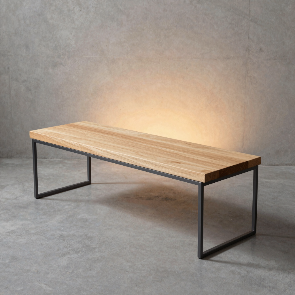 End-of-Bed Wireframe Bench