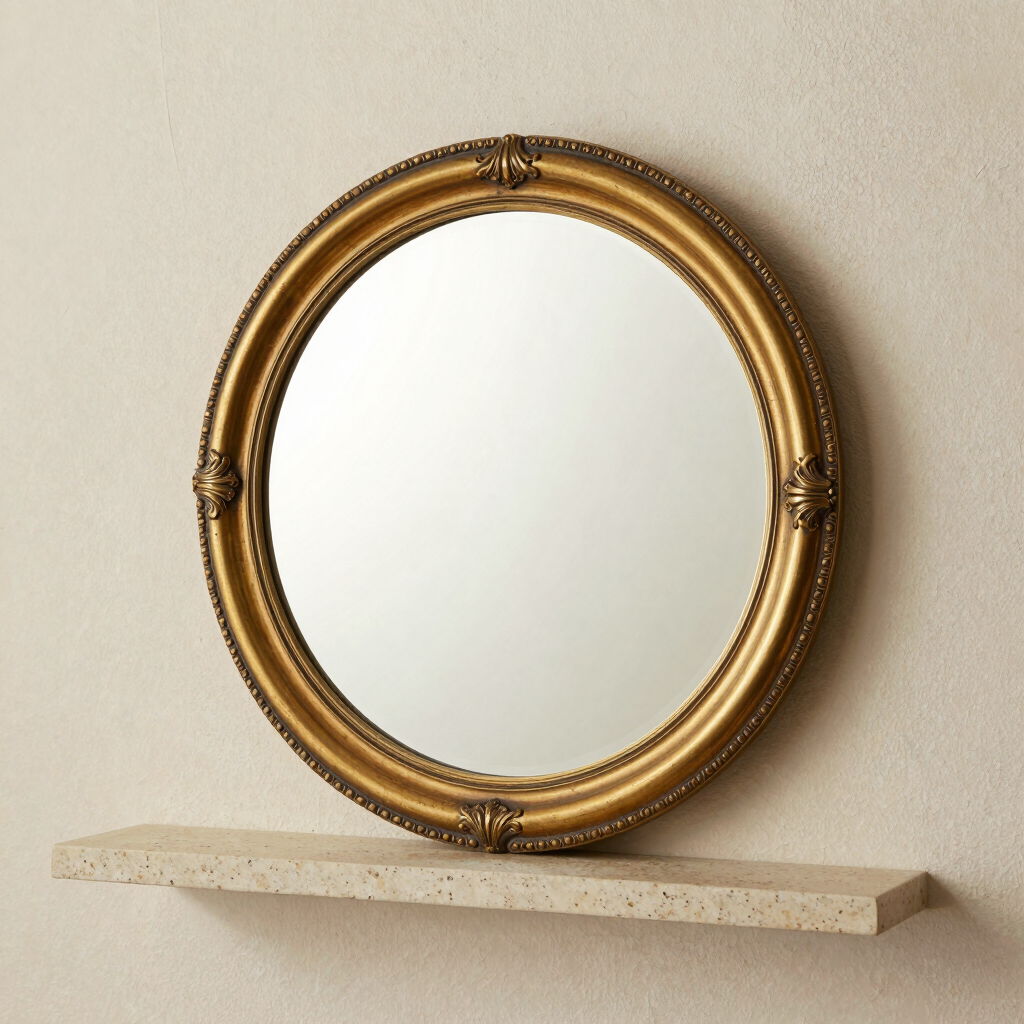 Jaipur Pierced Brass Mirror