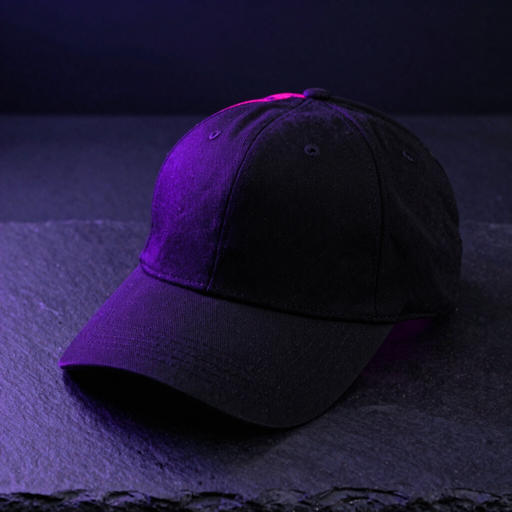 Raw Midnight Embroidered Cap