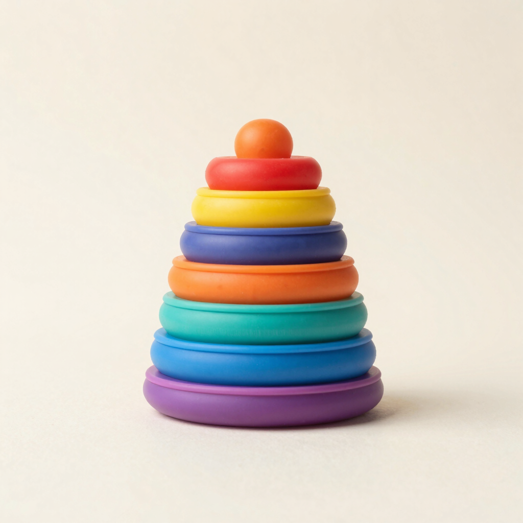 Silicon Pastel Rainbow Stacker