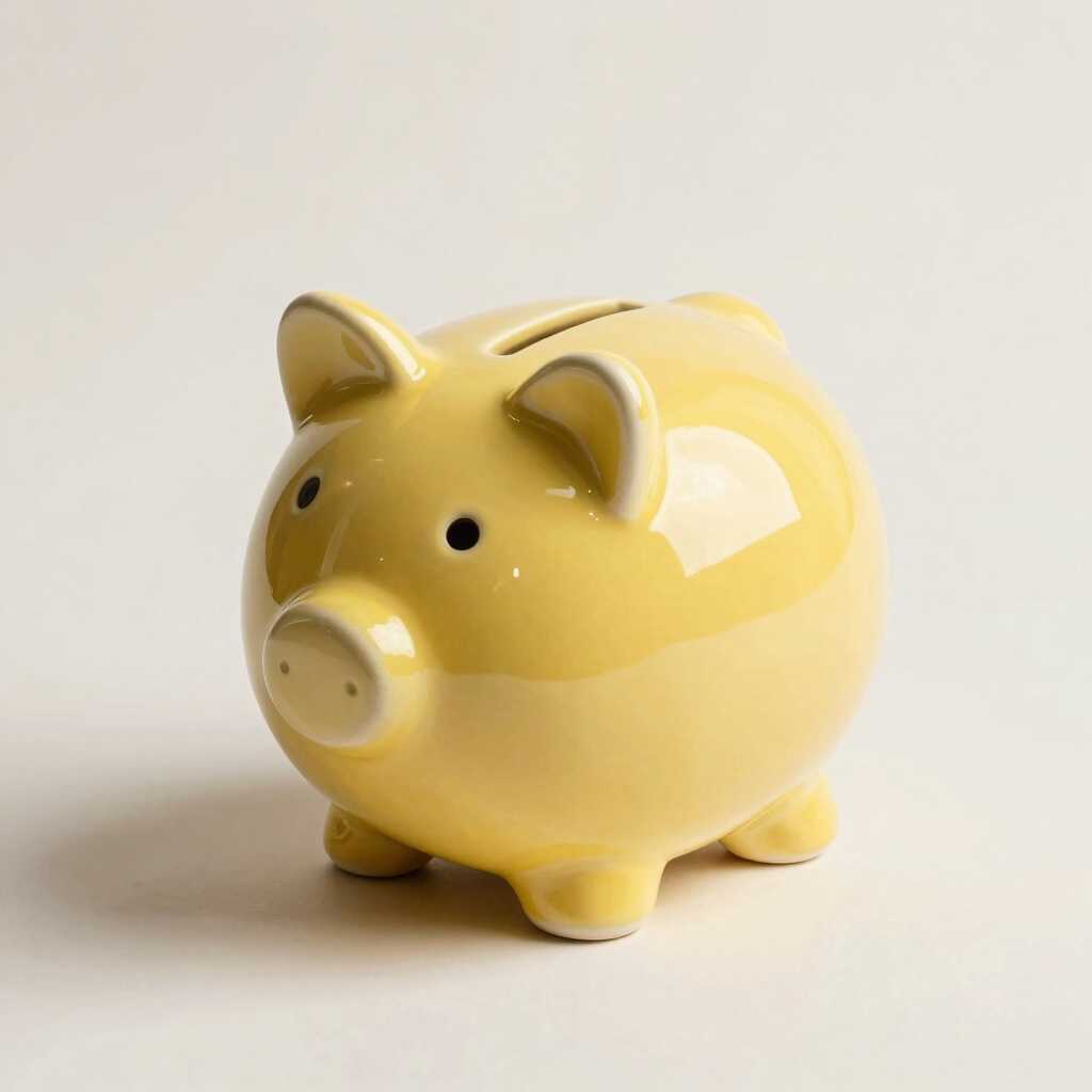 Marigold Twist Ceramic Coin Bank