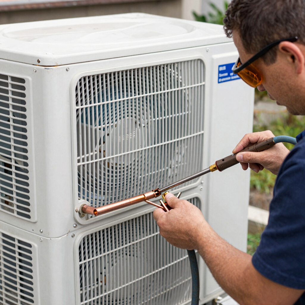 AC Gas Leak Detection and Refill
