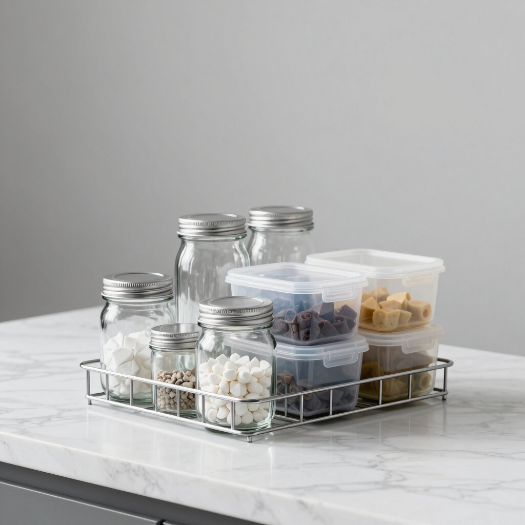 Premium Glassware & Organizer Set