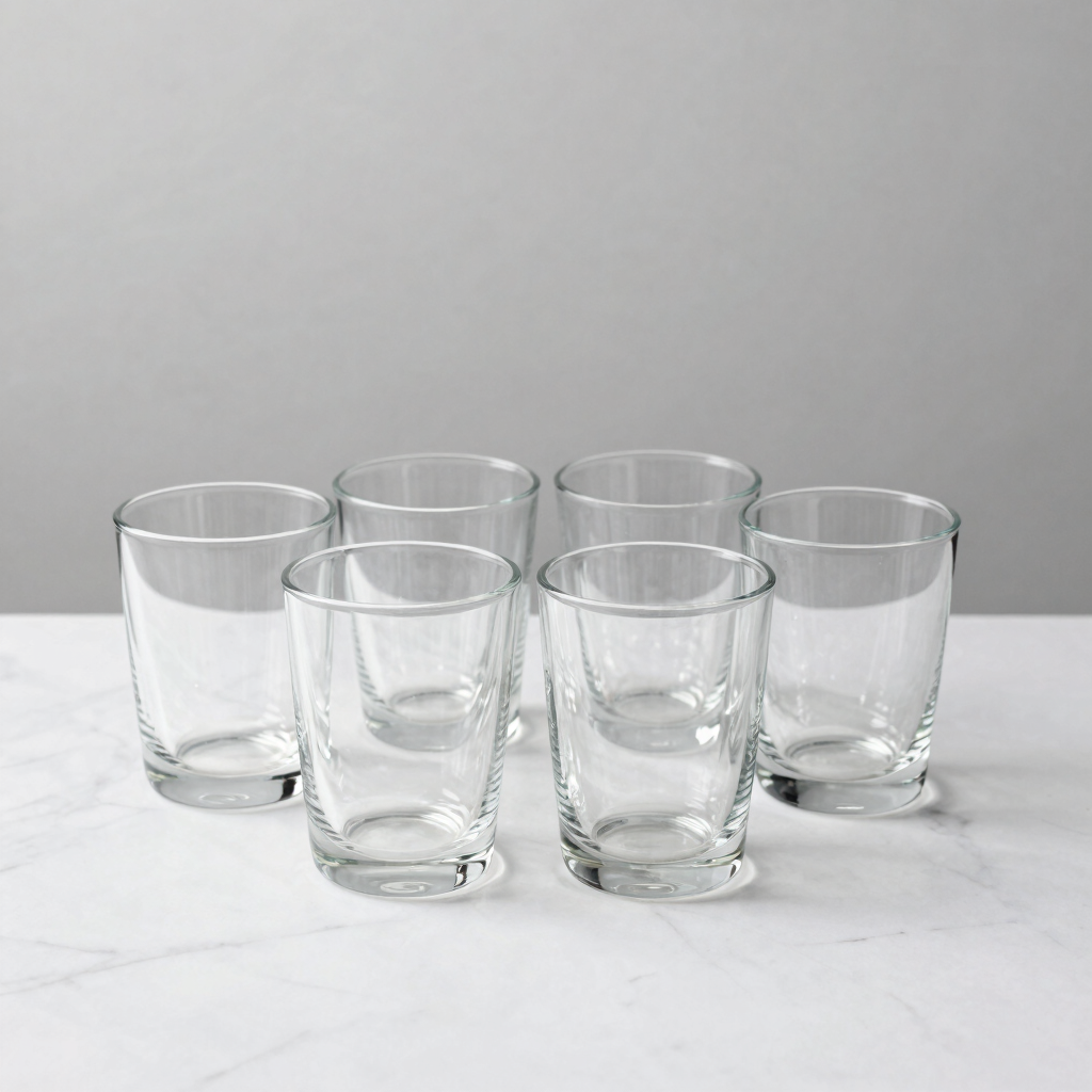 Minimalist Borosilicate Glass Cup Set
