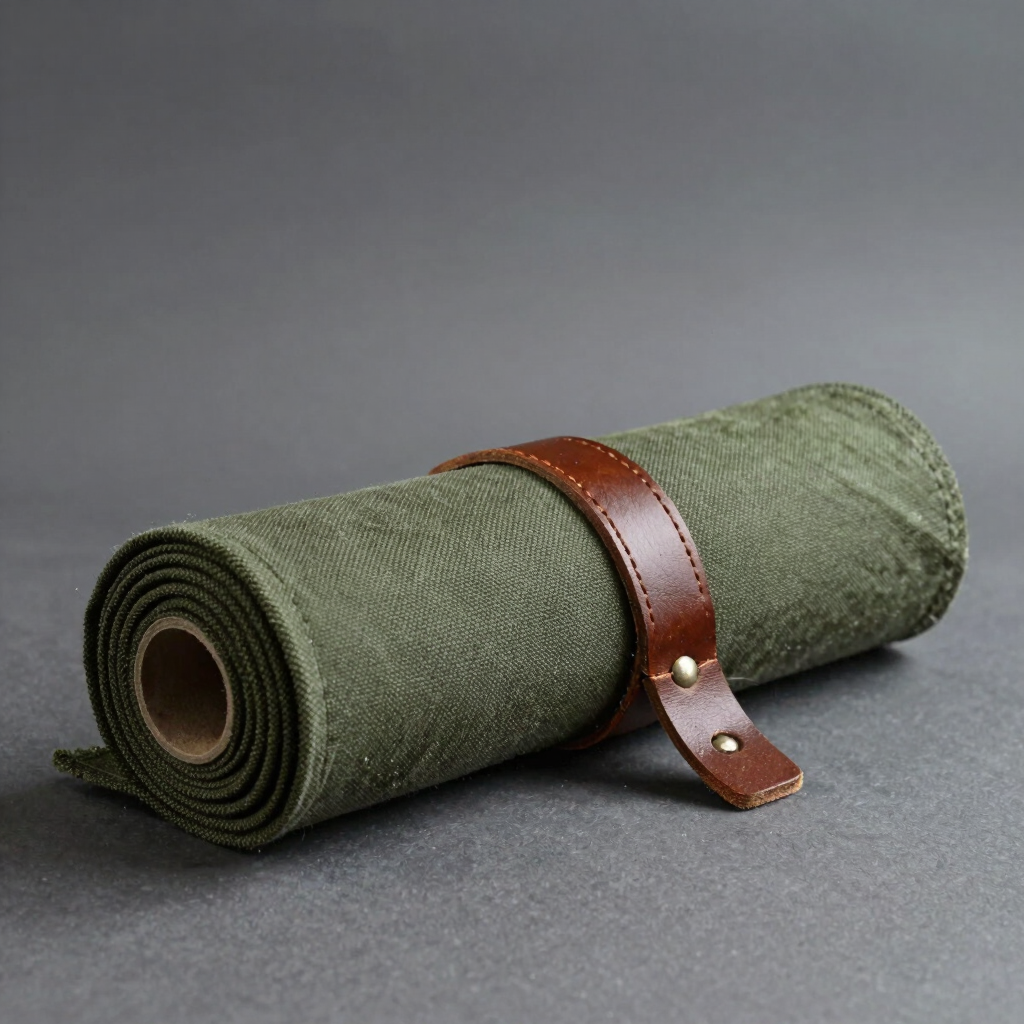 Heavy-Duty Waxed Canvas Tool Roll