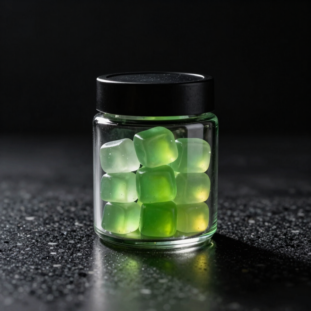 Luminescent Sour Apple Cubes