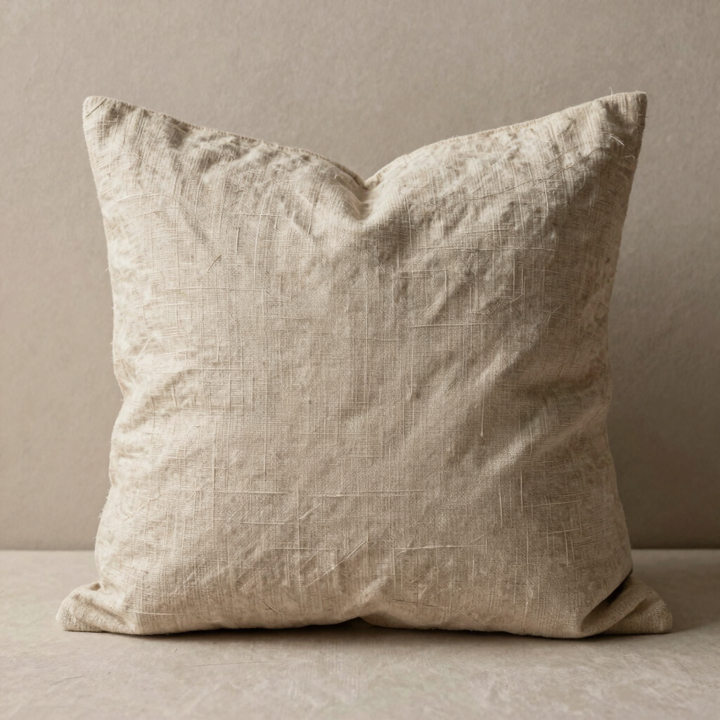 Clay Slub Linen Pillow Cover