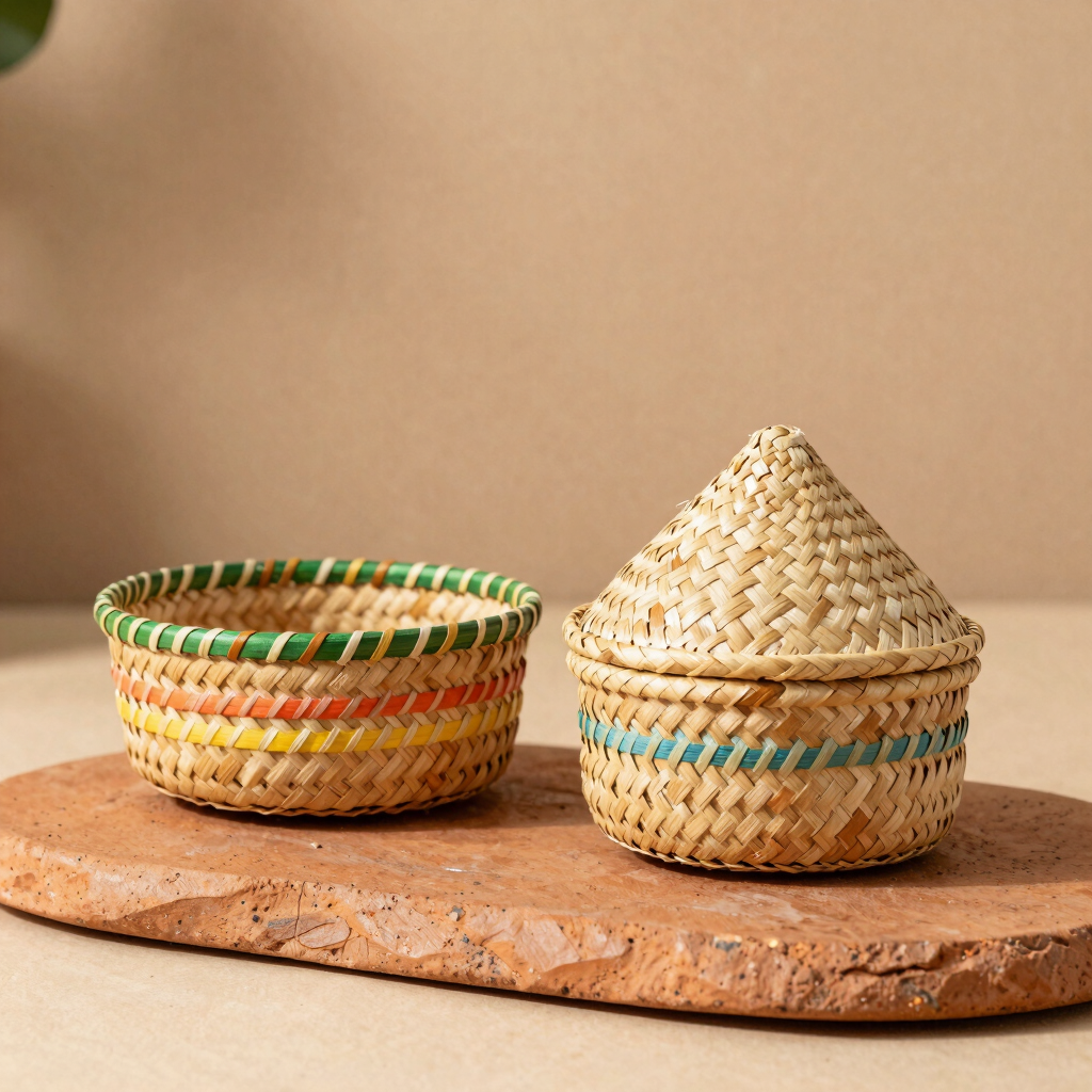 Handwoven Sisal Mesob Basket