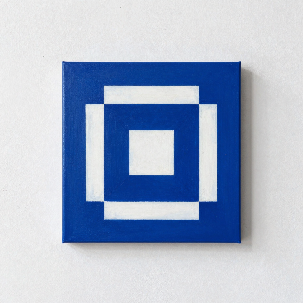 Strata Cobalt Abstract Canvas Art