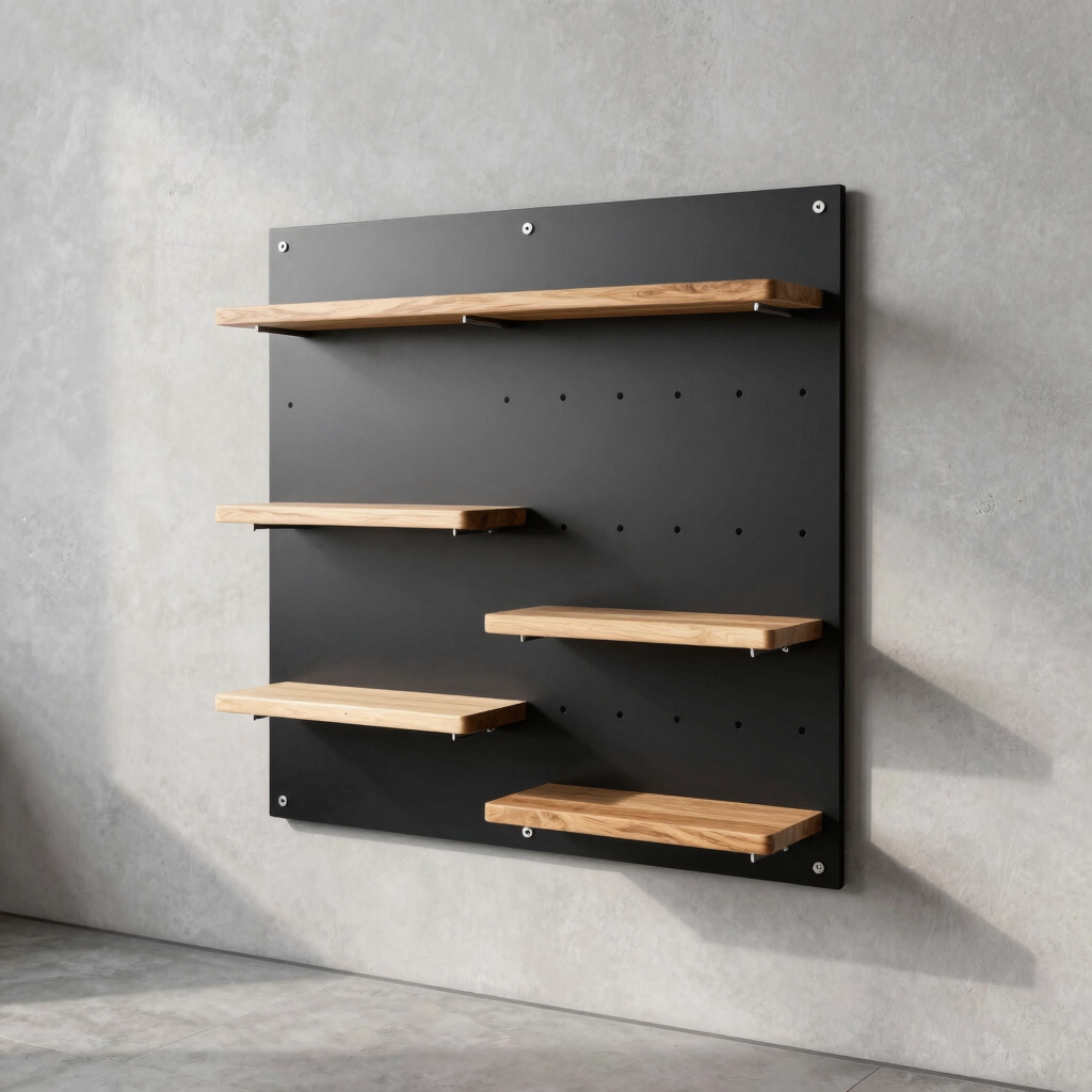Apex Steel Pegboard Shelving Set