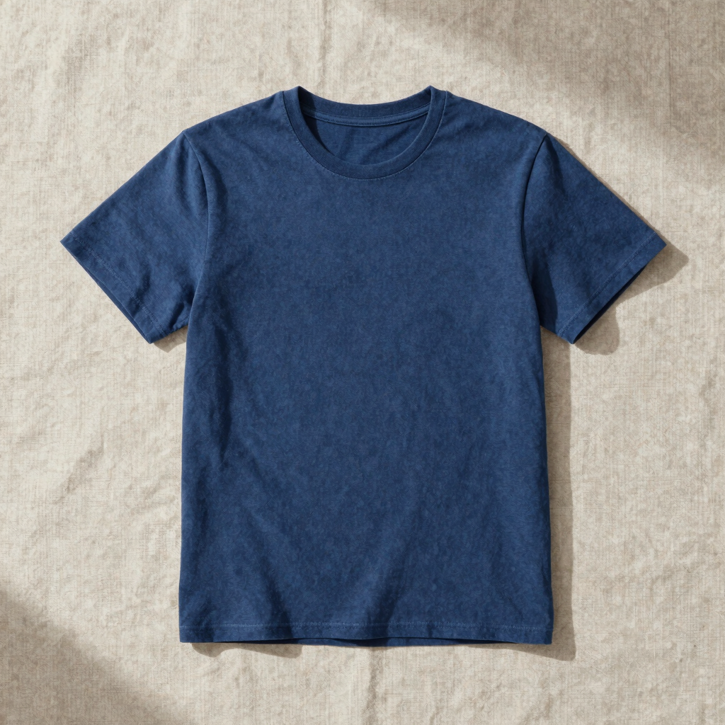 Camiseta Básica Azul Índigo