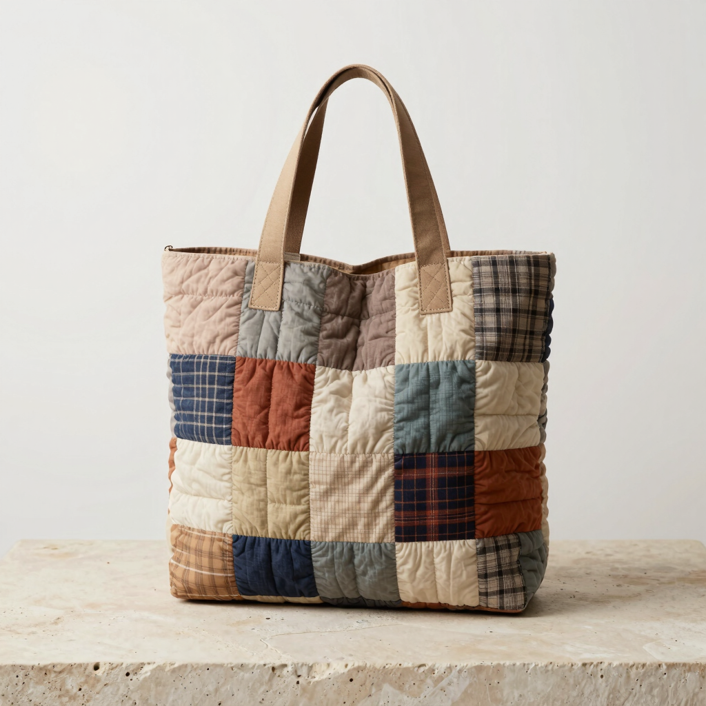 Classic Quilted Patchwork Tote