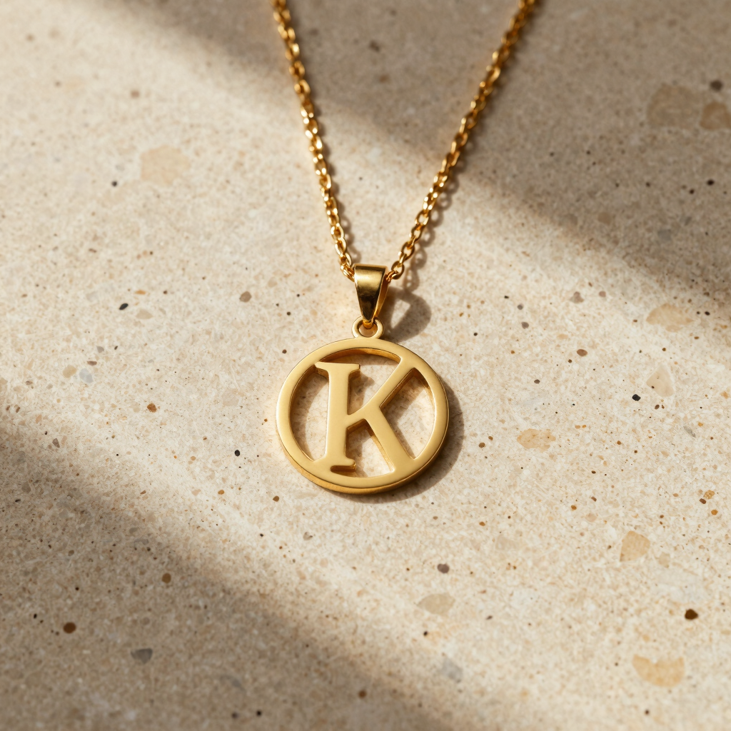 Monogram Pendant Necklace
