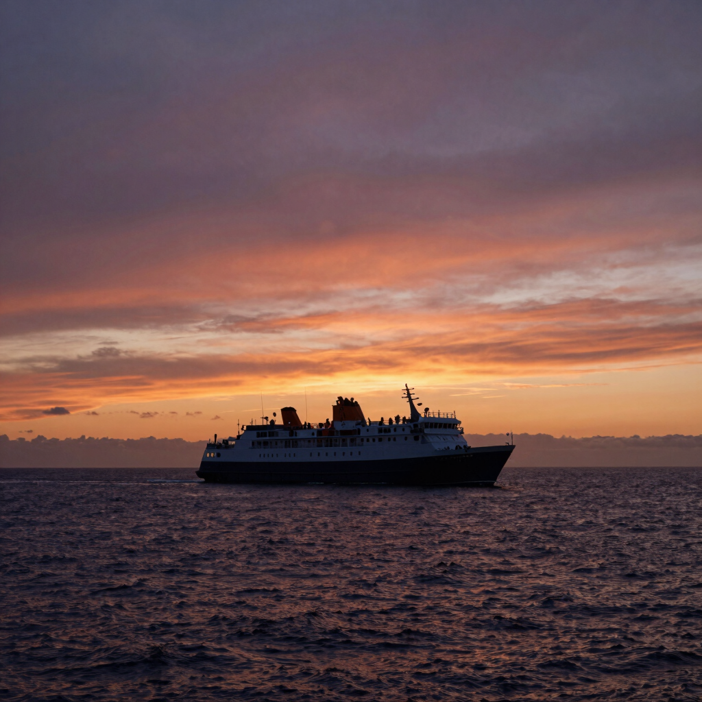 Sunset Pacific Coastline Cruise