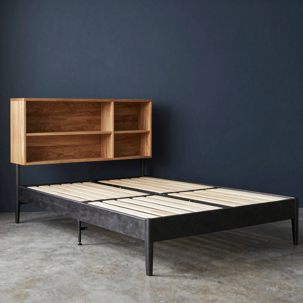Platform Storage Bed with Headboard