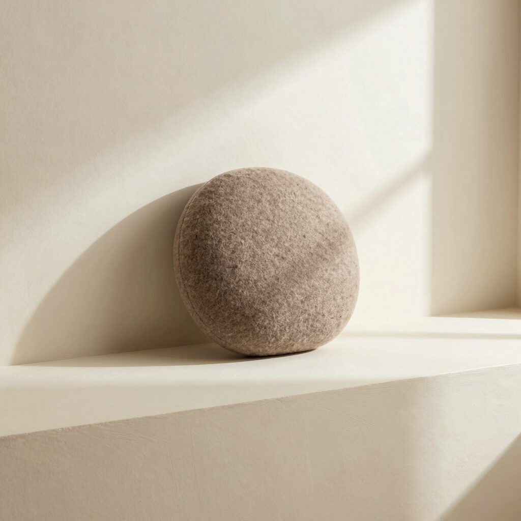 Boiled Wool Accent Pillow