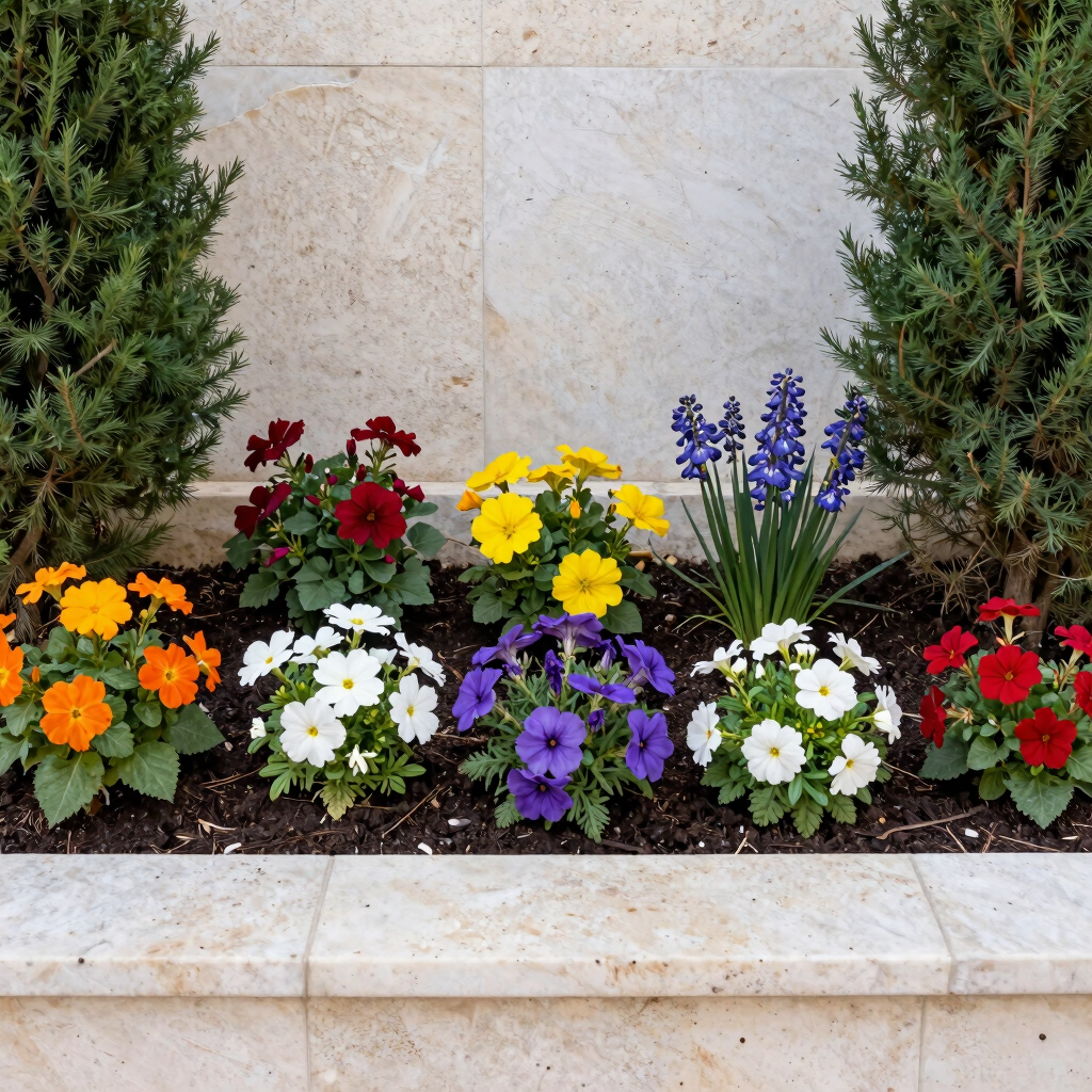 Curated Seasonal Parterre Planting