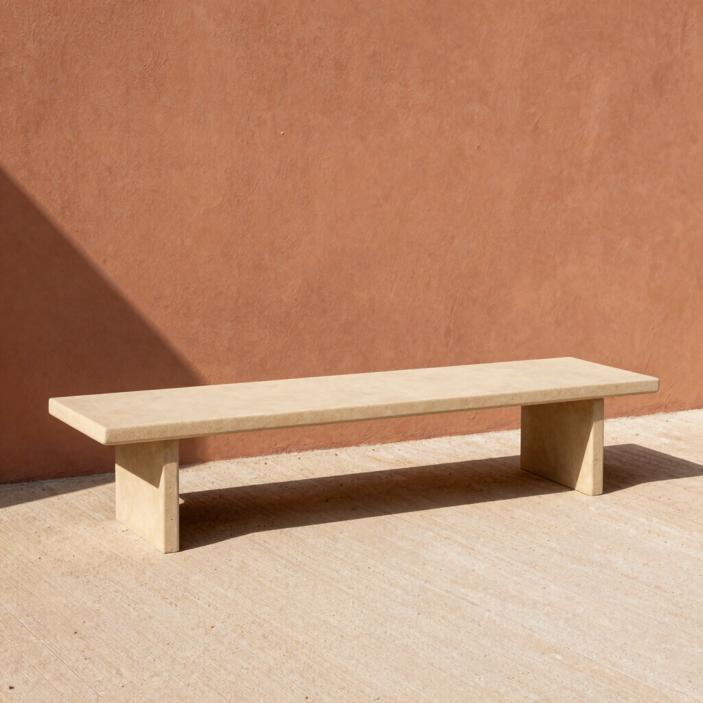 Slab Plant Stand Bench