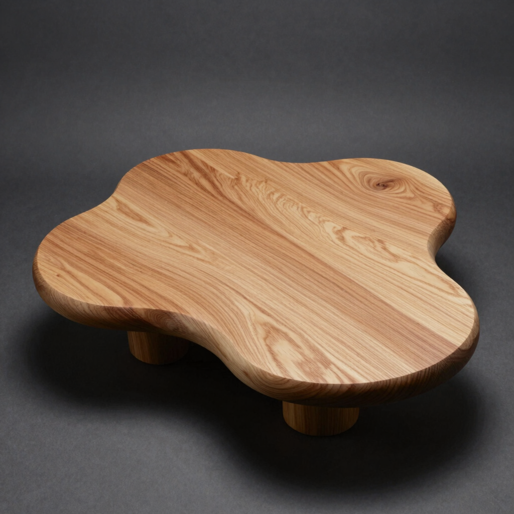 Biomorphic Wood-Filament Sculpture