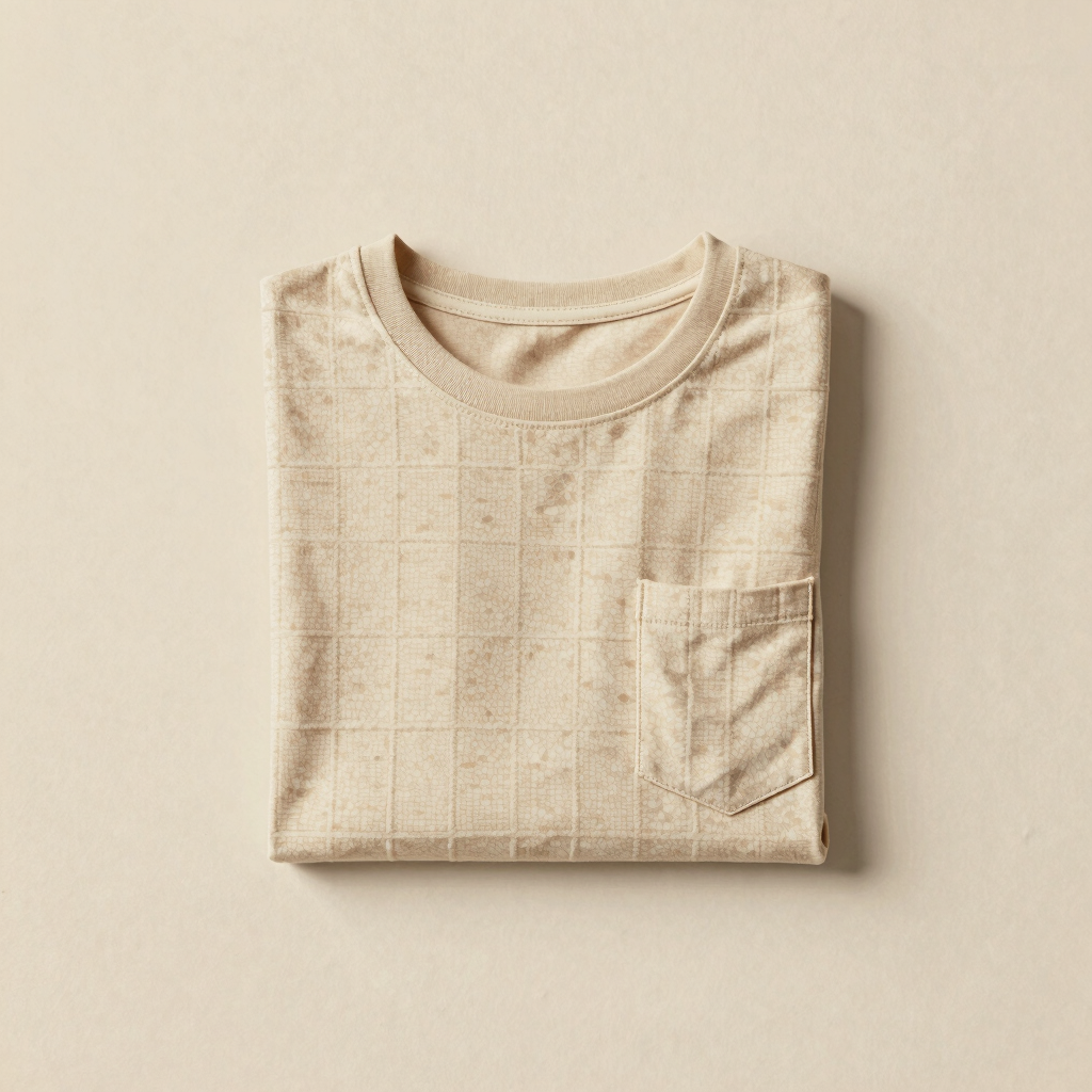 Grid-Stitch Pocket Tee